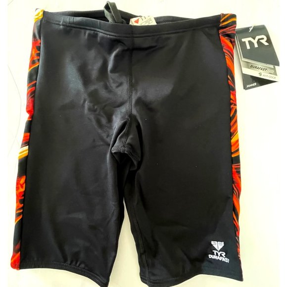 TYR Other - TYR Durafast Elite Asteroid Splice Jammer Men Swim - Black Orange - Size 32 $52